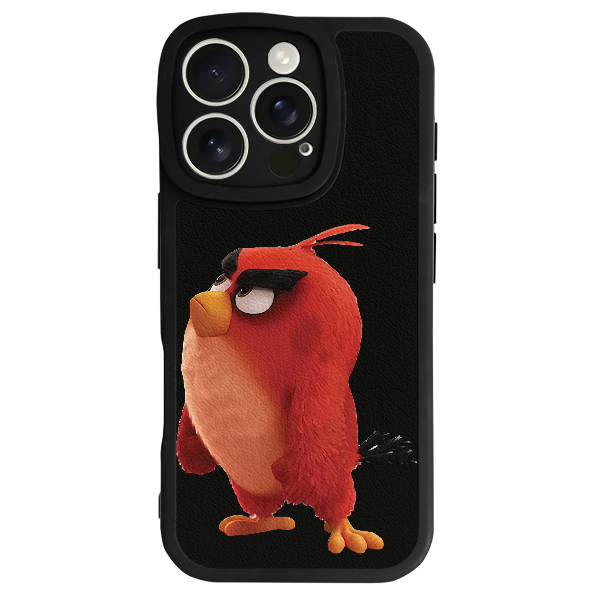 （画像用） Angry Birds アングリーバード 【iPhone 16シリーズ対応】シリコンスマホケース（レザー調） 材質：シリコン